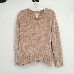 Cynthia Rowley large chenille crew neck sweater